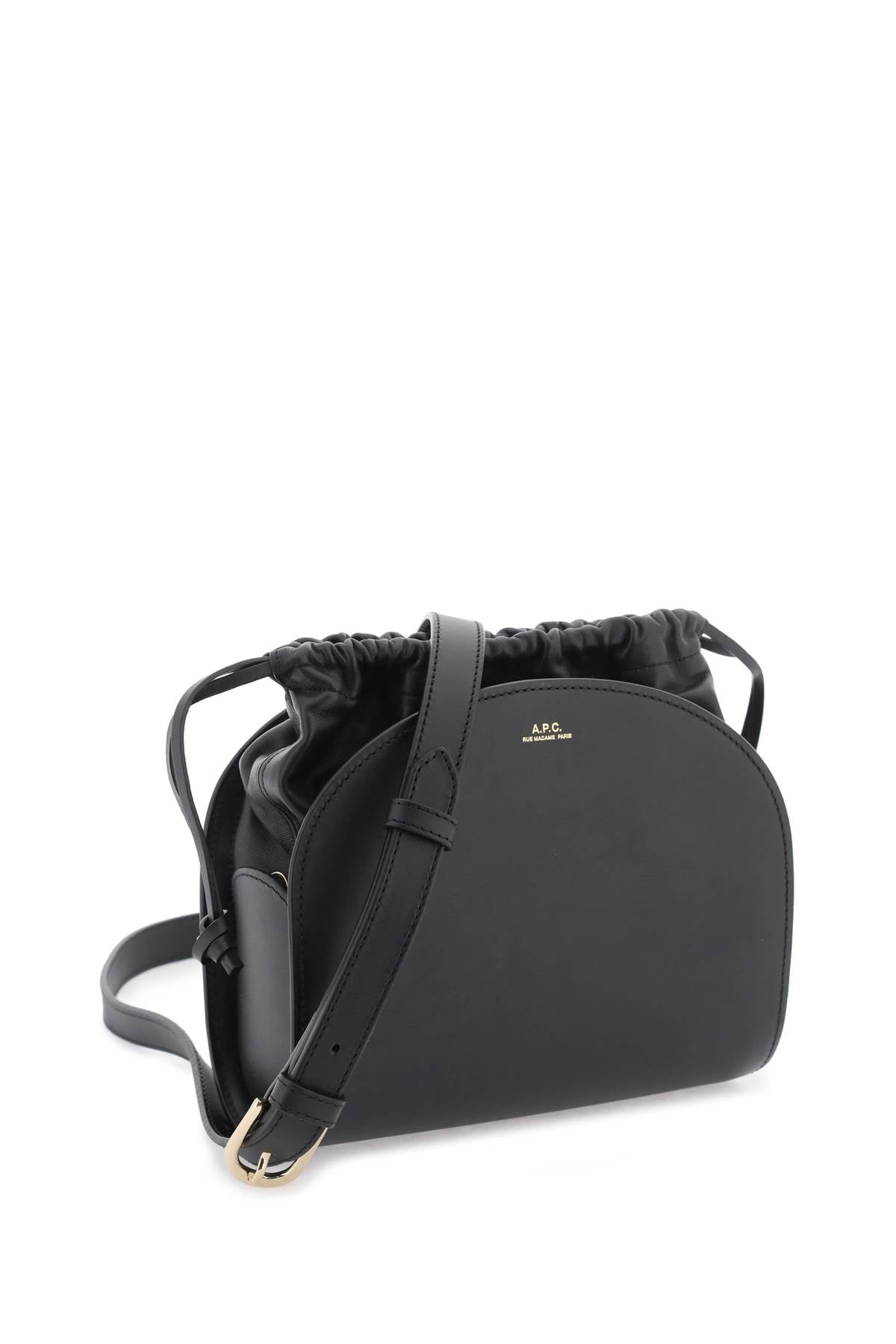 A.P.C. Demi Lune Pouch Bag   Black