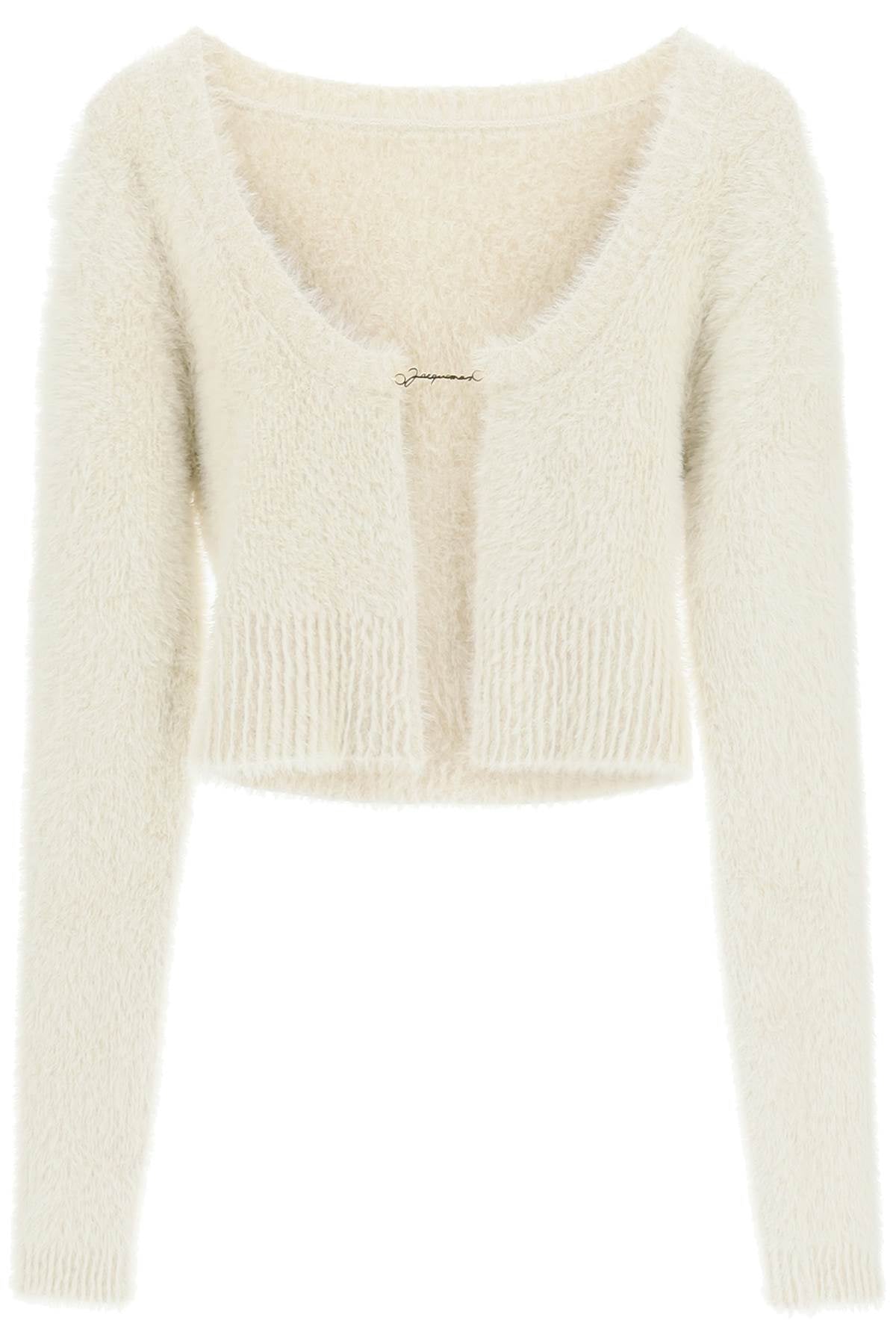 Jacquemus La Maille Neve Cropped Top   Beige