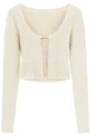 Jacquemus La Maille Neve Cropped Top   Beige