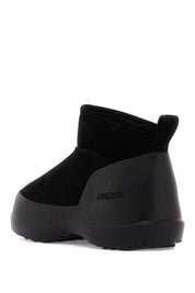 Moon Boot Luna Low Suede Leather Ankle   Black