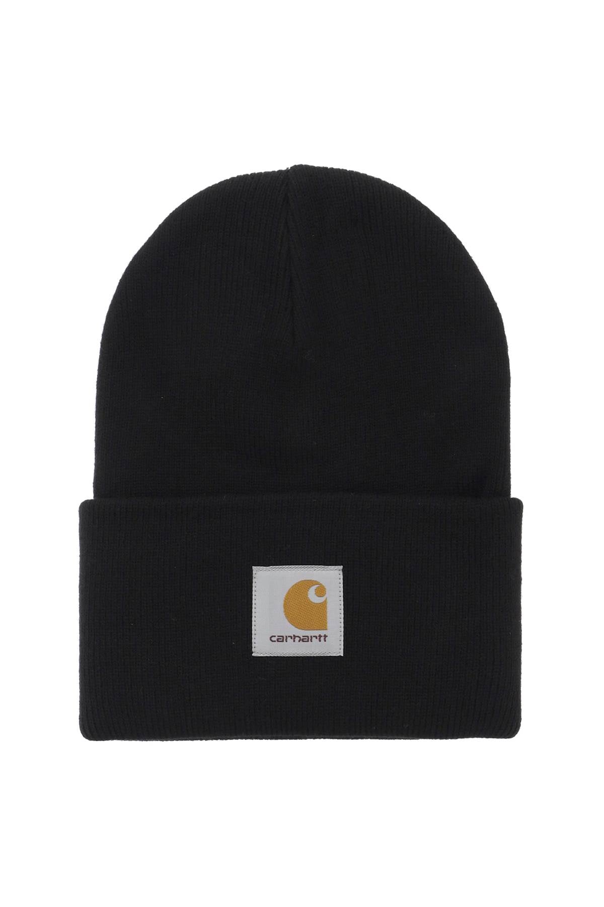 Carhartt Wip Beanie Hat With Logo Patch   Black