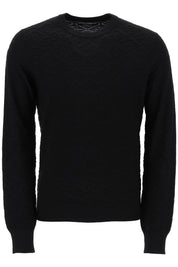 Dolce & Gabbana Dg Jacquard Silk Sweater   Black