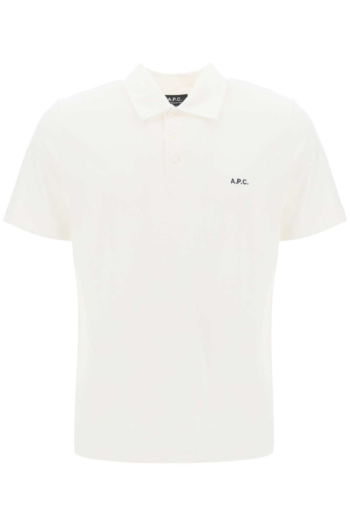 A.P.C. Austin Polo Shirt With Logo Embroidery   White