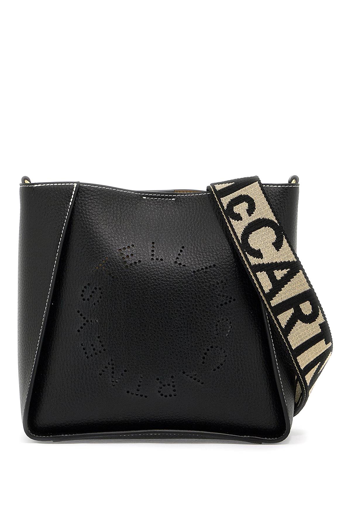 Stella Mc Cartney Stella Logo Crossbody Bag   Black