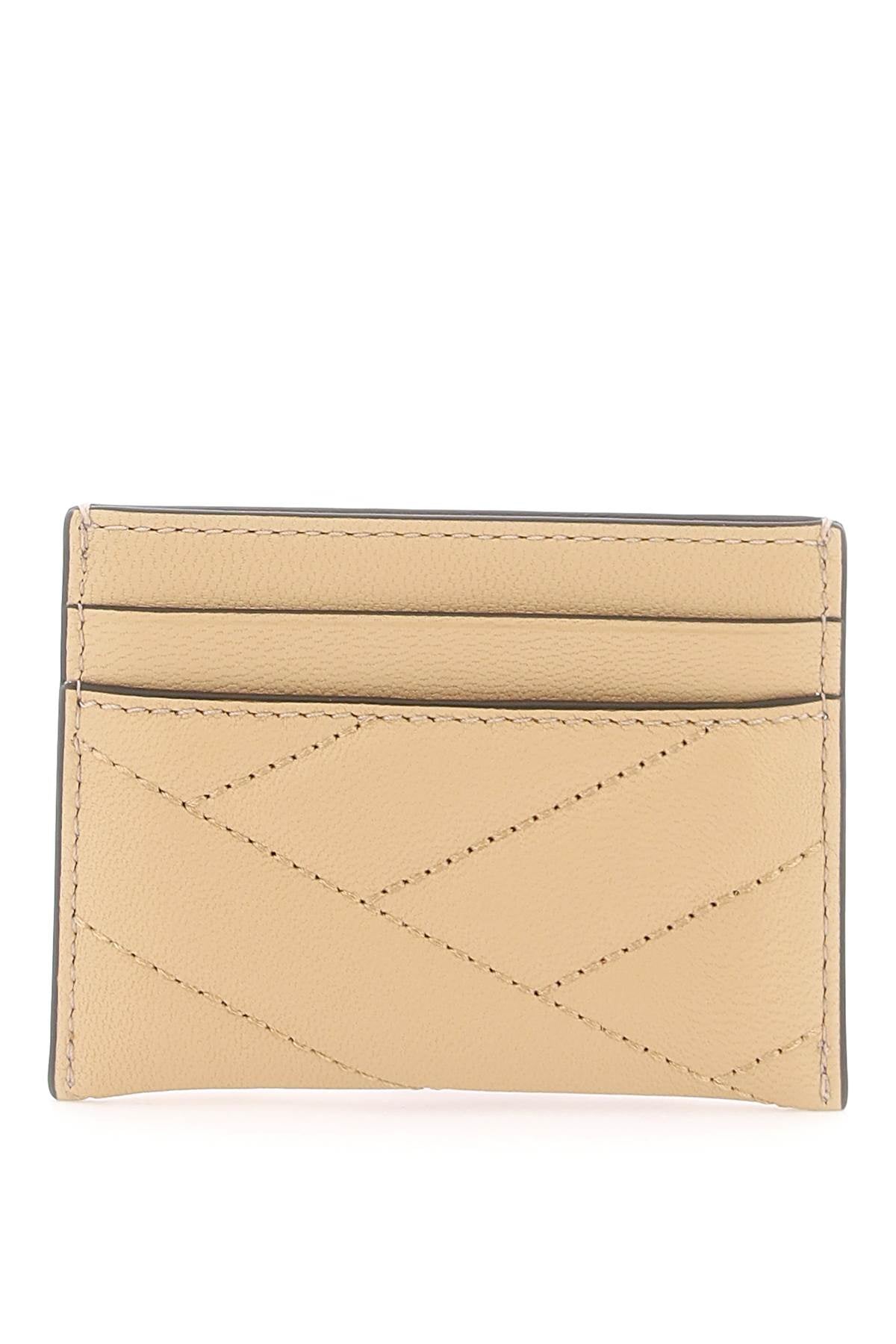 Tory Burch Kira Chevron Cardholder   Beige