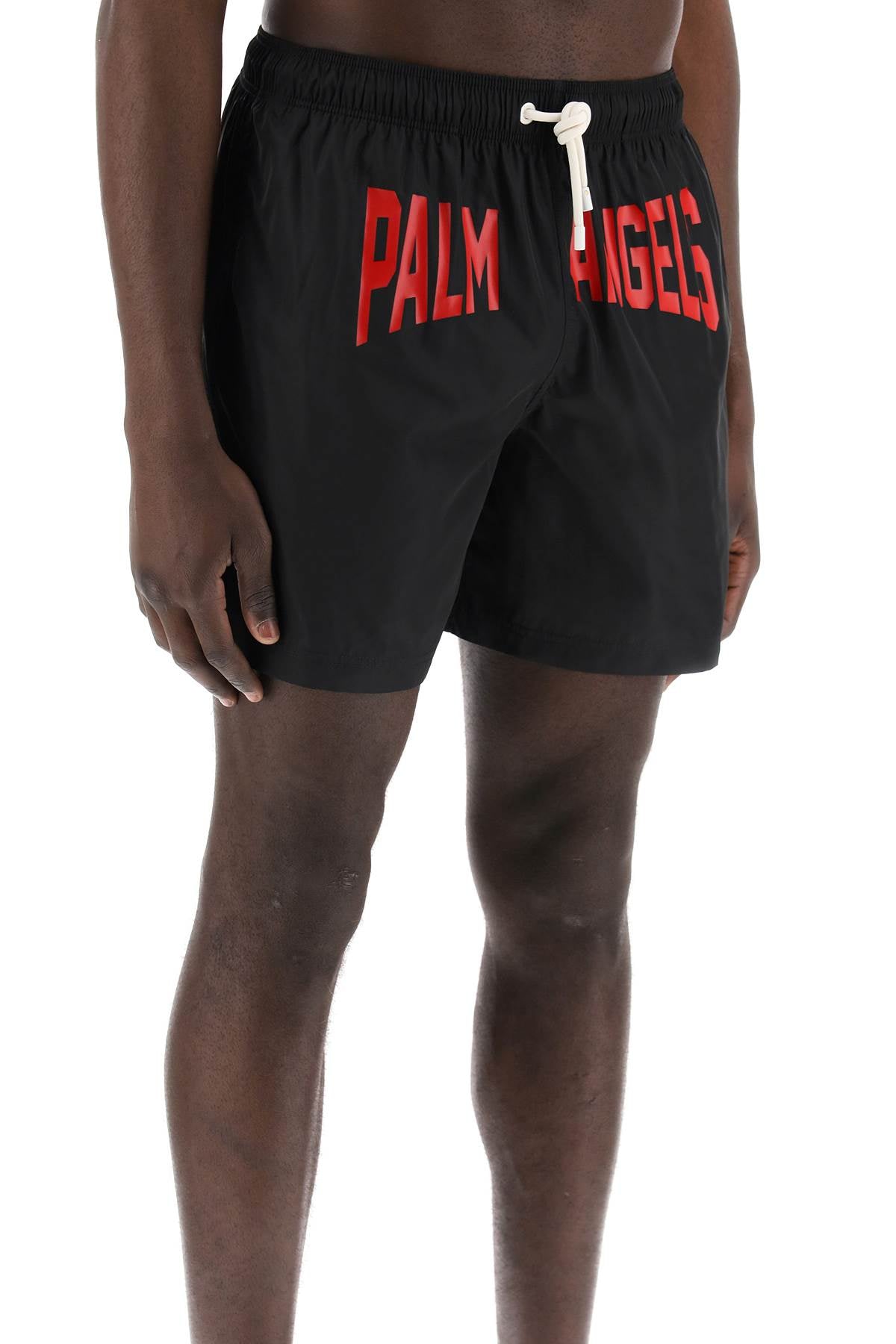 Palm Angels Replace With Double Quotesea Bermuda Shorts With Logo Print   Black