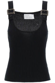 Giuseppe Di Morabito "knit top with rhinestone buck