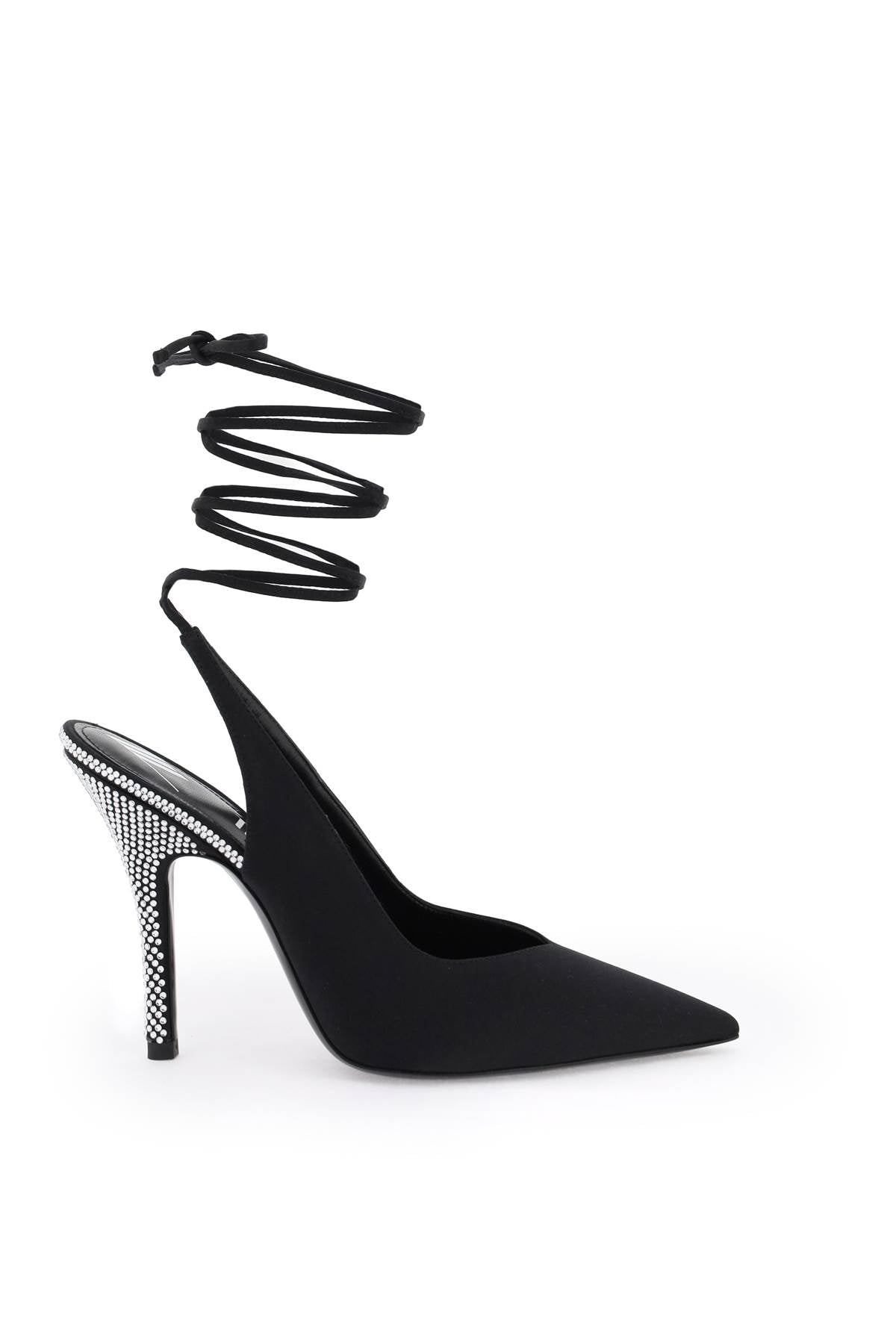 The Attico Venus Slingback Pumps   Black