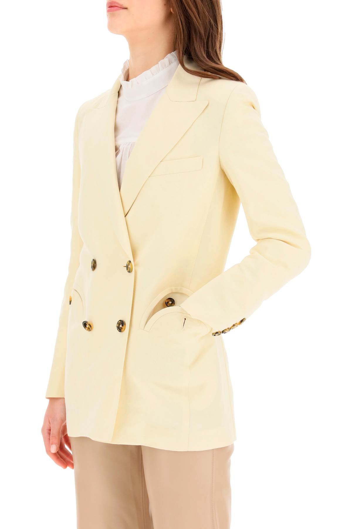 Blaze Milano Savannah Everyday Unlined Blazer   Neutral