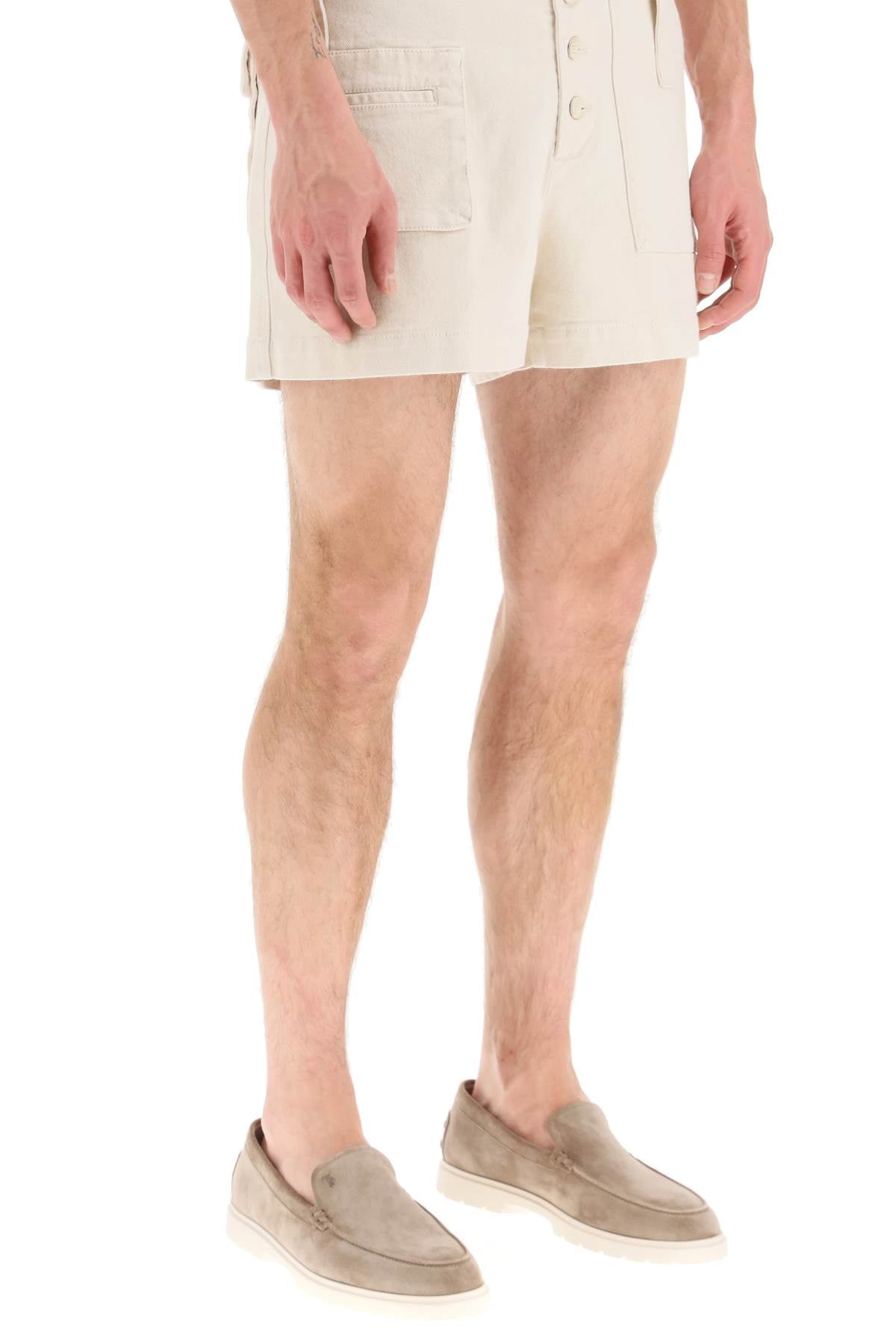 Etro Multi Pocket High Waist Shorts   White