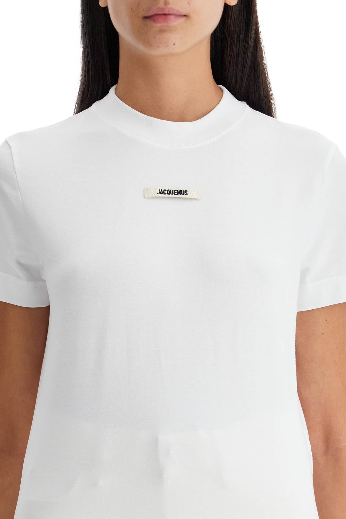 Jacquemus The Gros Grain T Shirt With   White