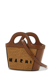 Marni Micro Tropicalia Bucket Bag   Brown