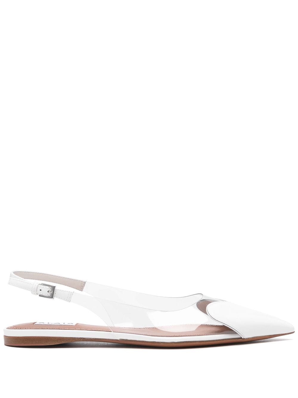 Alaia Flat Shoes White