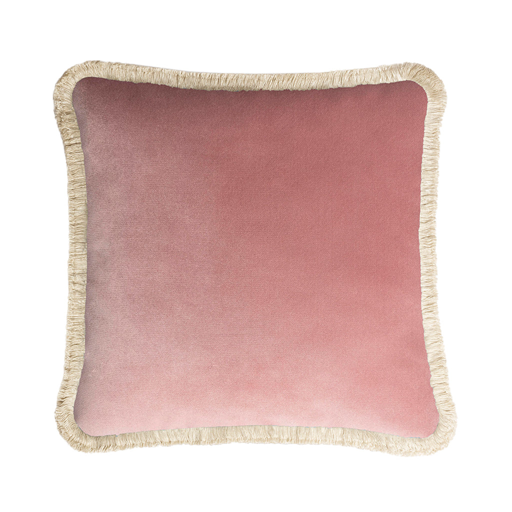 Lo Decor Velvet Pink Square Cushion