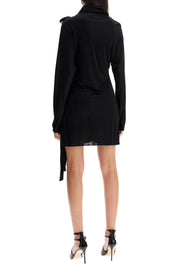 Giuseppe Di Morabito gathered jersey mini dress in