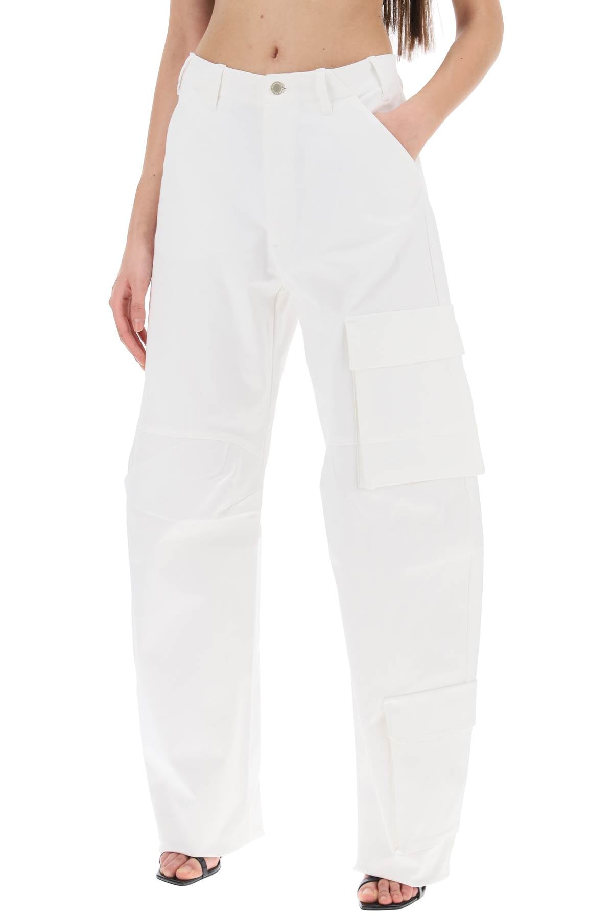 Darkpark Rose Cargo Pants   White