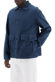 Closed Denim Cargo Overshirt With   Blue