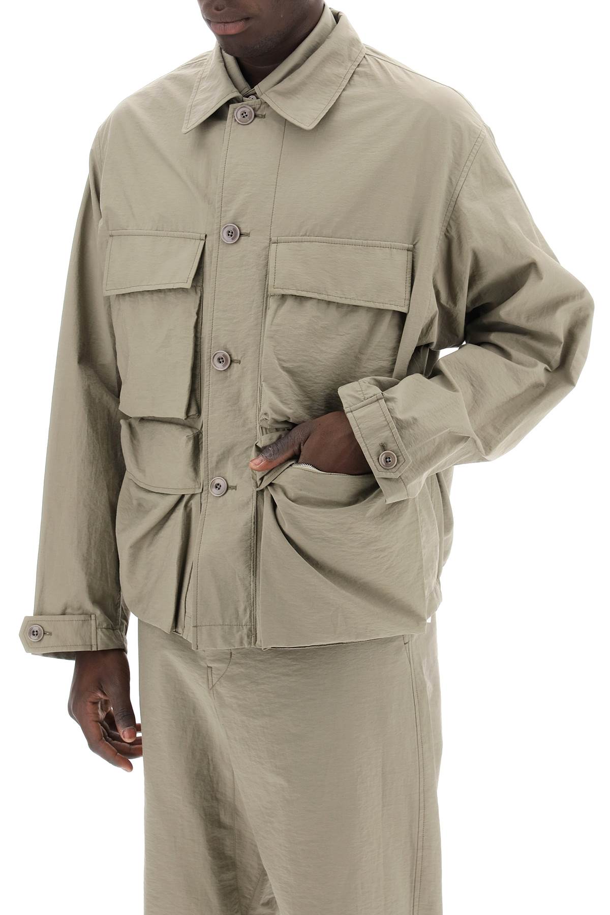 Lemaire Lightweight Multi Pocket Jacket   Khaki