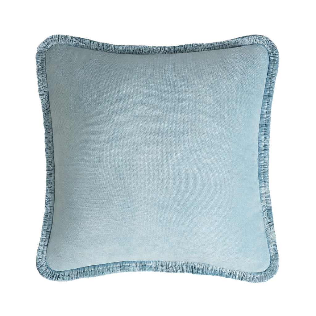 Lo Decor Velvet Blue Square Cushion