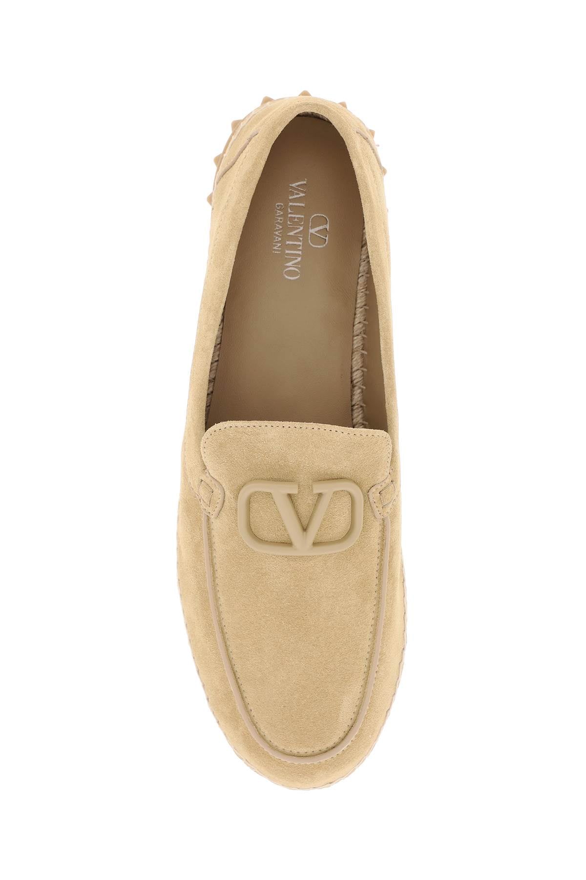 Valentino Garavani Suede Espadrilles   Beige