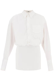 Interior Nuno Mini Shirt Dress   White