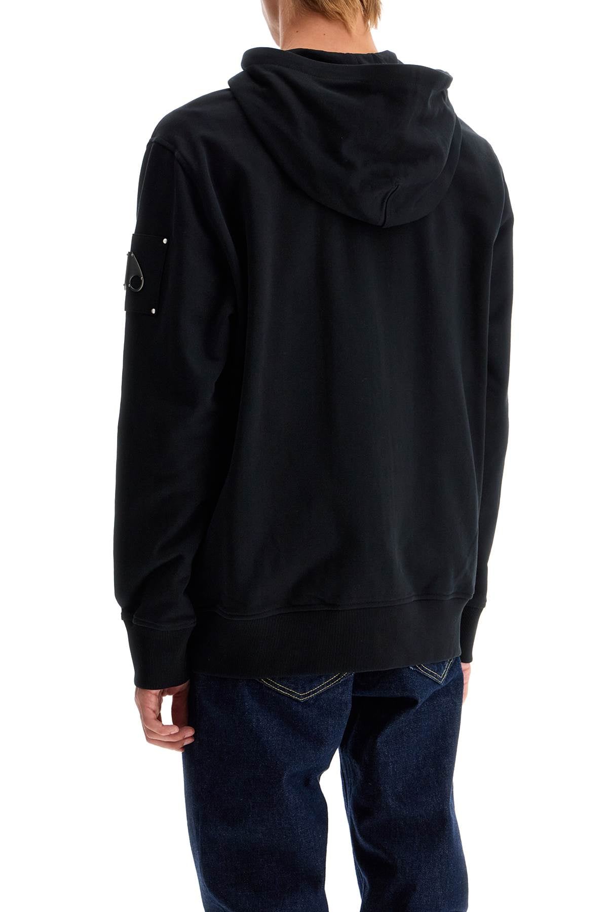 Moose Knuckles Hartsfield Zip Up Sweat   Black