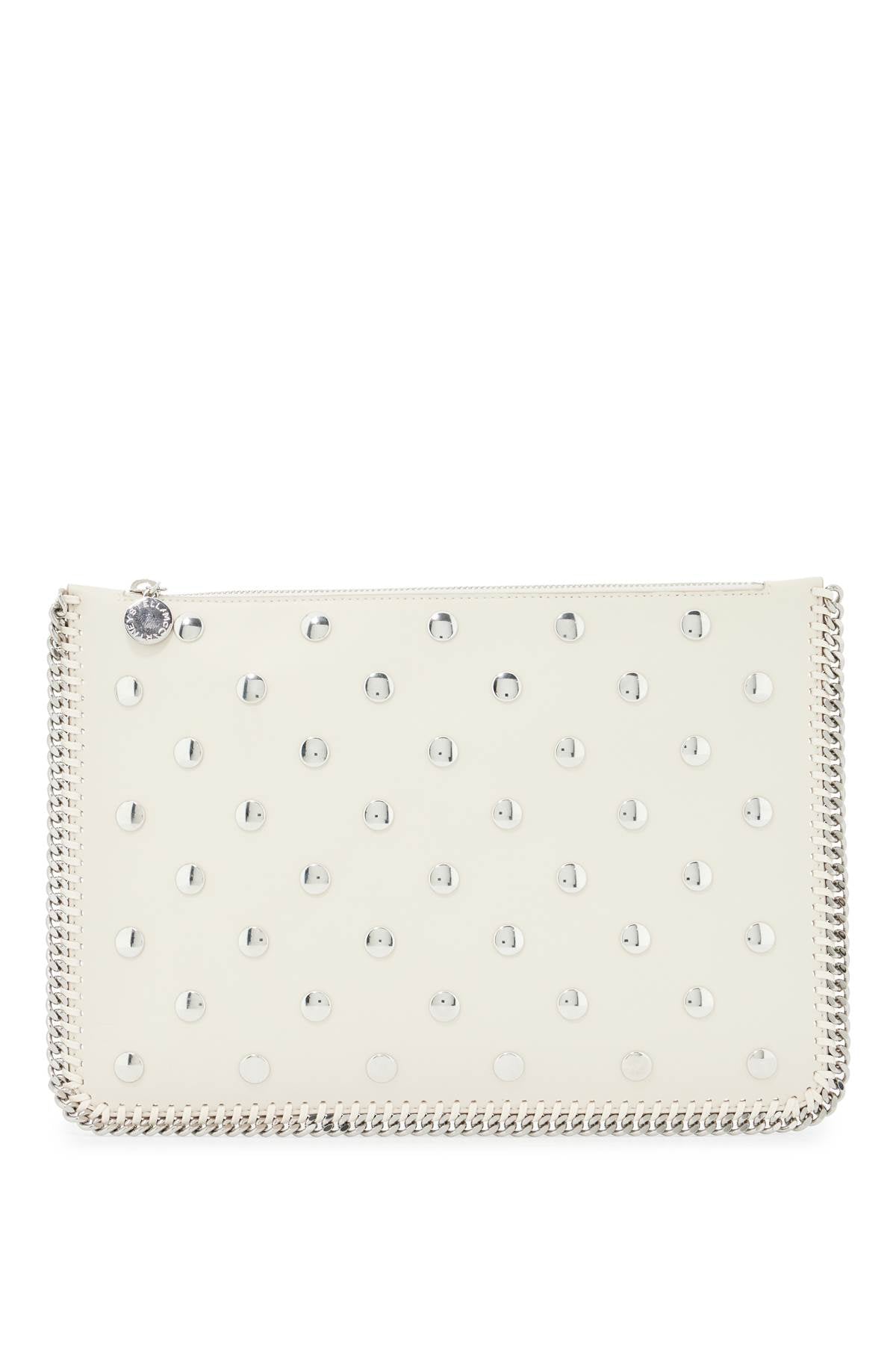 Stella Mc Cartney Falabella Studded Pouch With   Neutral