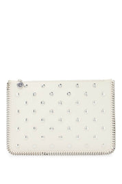 Stella Mc Cartney Falabella Studded Pouch With   Neutral