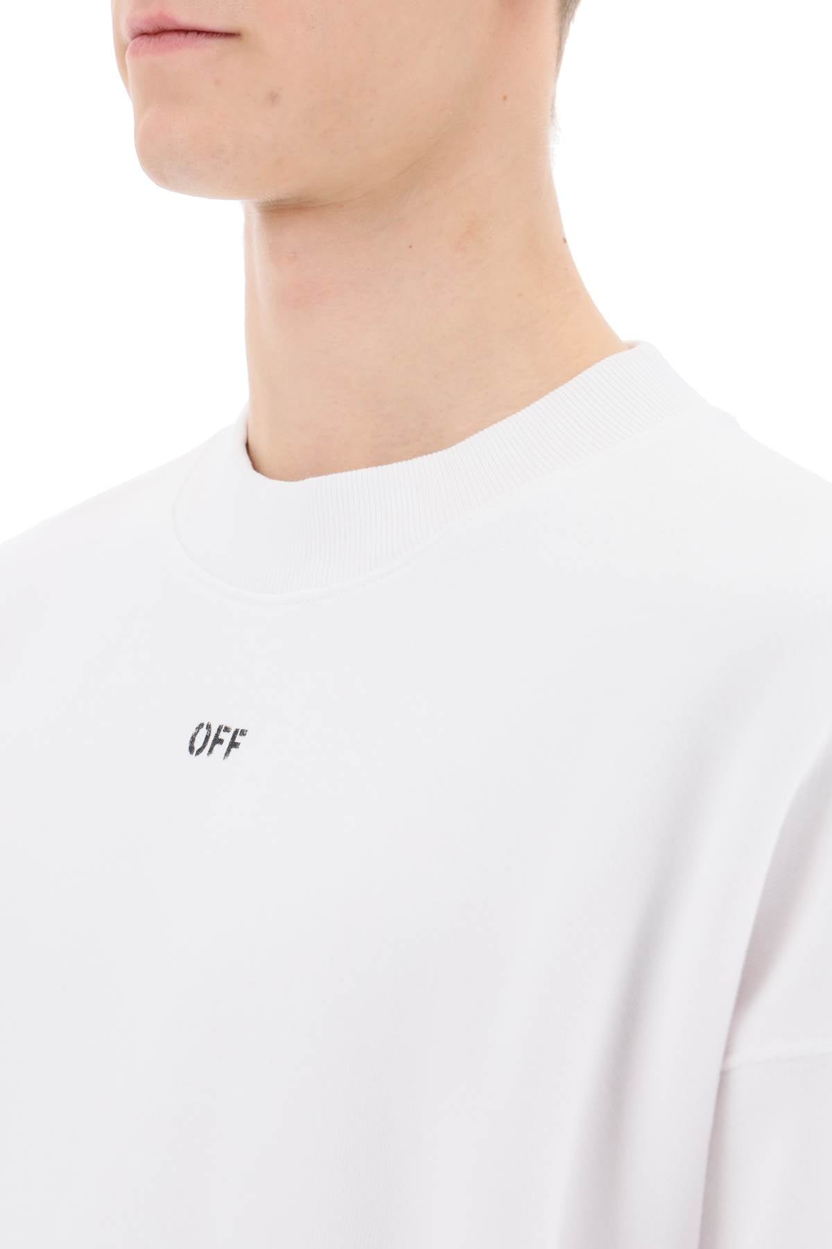 Off White Skate Sweatshirt With Off Logo   White