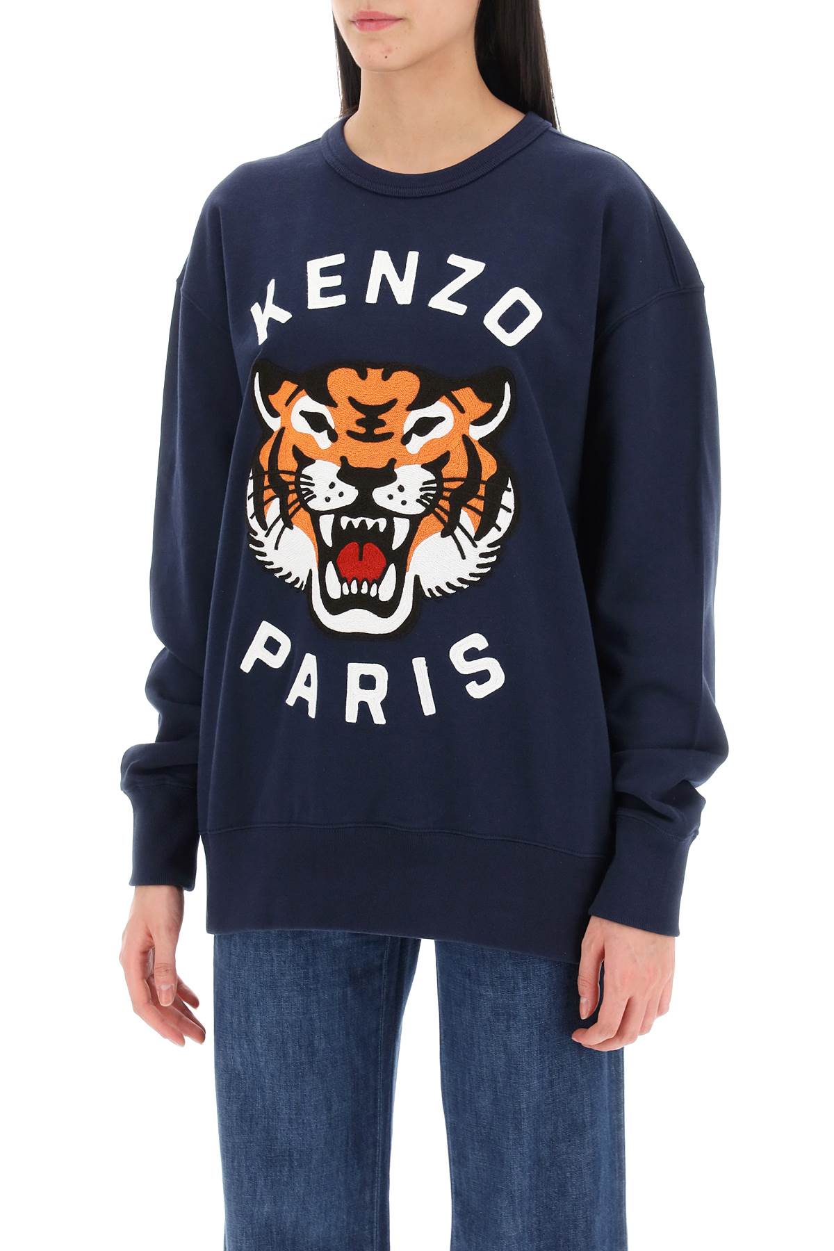 Kenzo 'Lucky Tiger' Oversized Sweatshirt   Blue