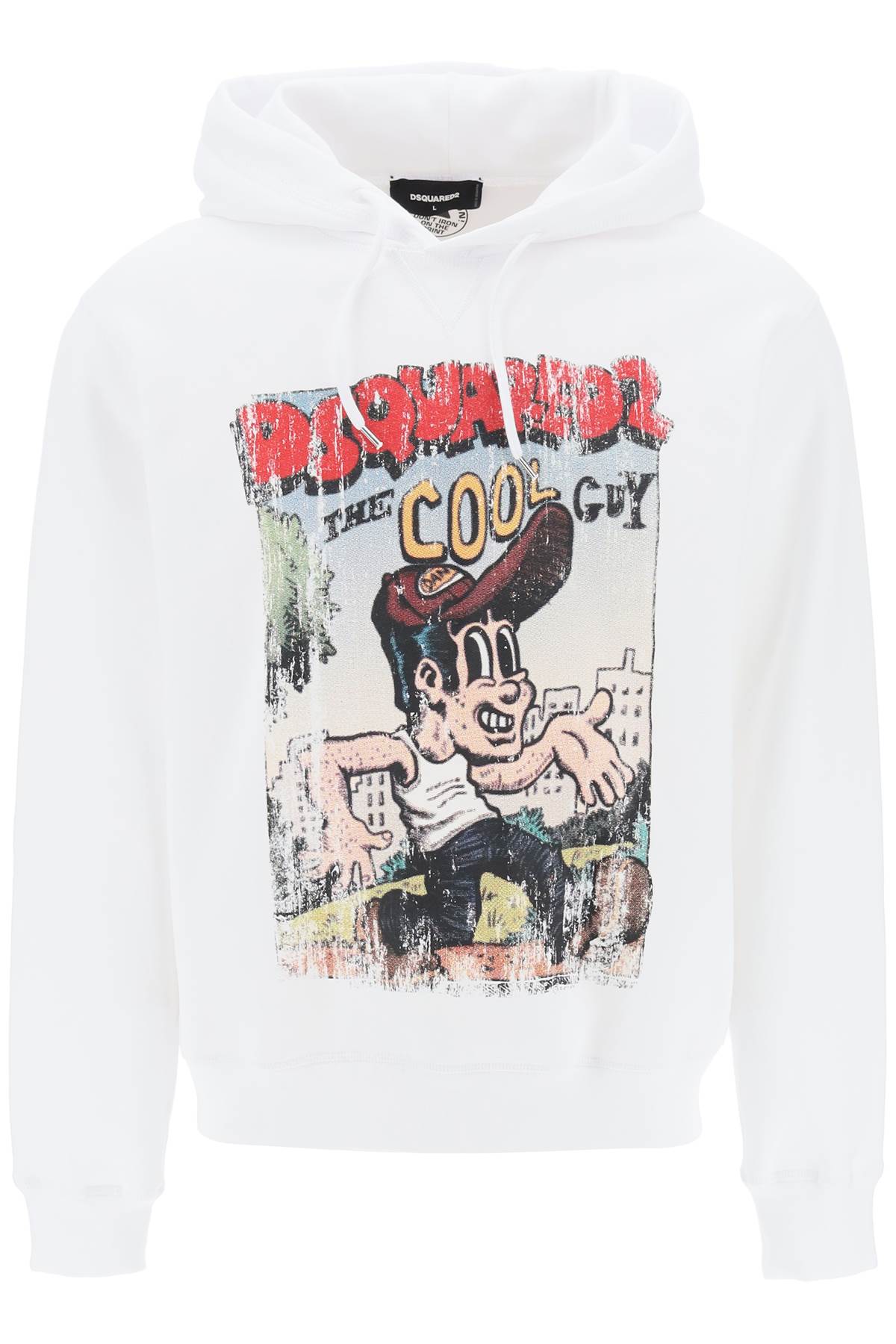 Dsquared2 Hoodie With Graphic Print   White