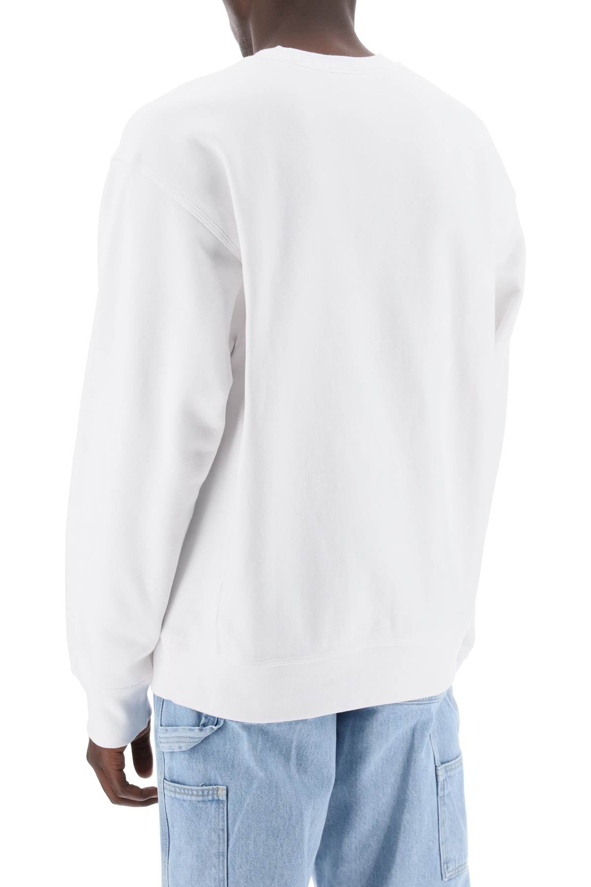 Carhartt Wip American Script Crewneck Sweatshirt   White