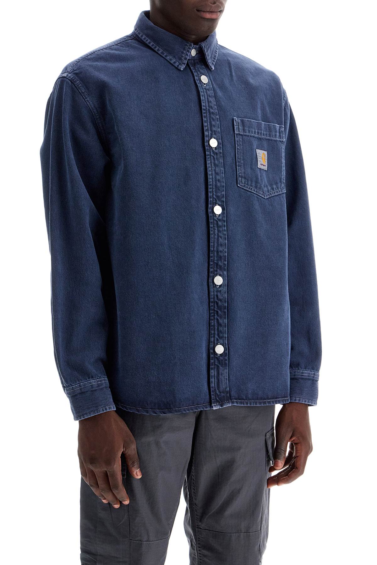 Carhartt Wip Denim George Overshirt   Blue