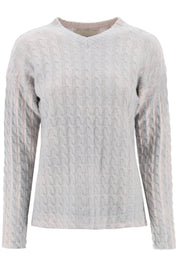 Paloma Wool Ainhoa Cable Knit Sweater   Grey