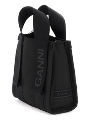 Ganni Tech Mini Tote Bag   Black