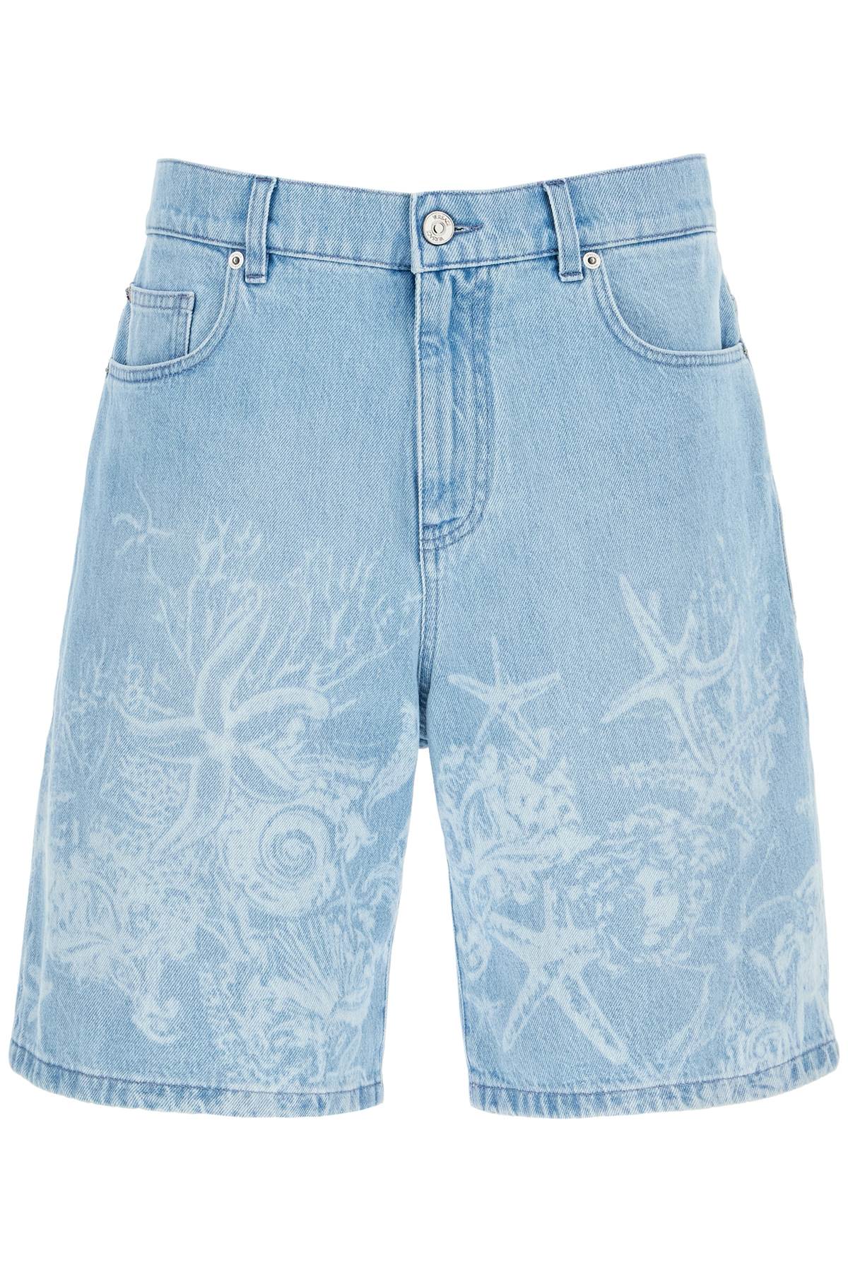 Versace "baroque Sea Denim Lasered   Blue