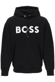 Boss Sullivan Logo Hoodie   Black