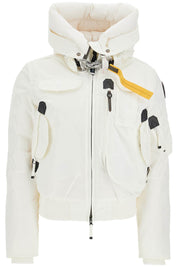 Parajumpers Gobi Bomber Jacket In Oxford Nylon   White