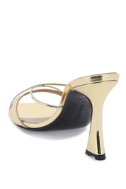 D'accori Metallic Leather Lust Mules   Gold