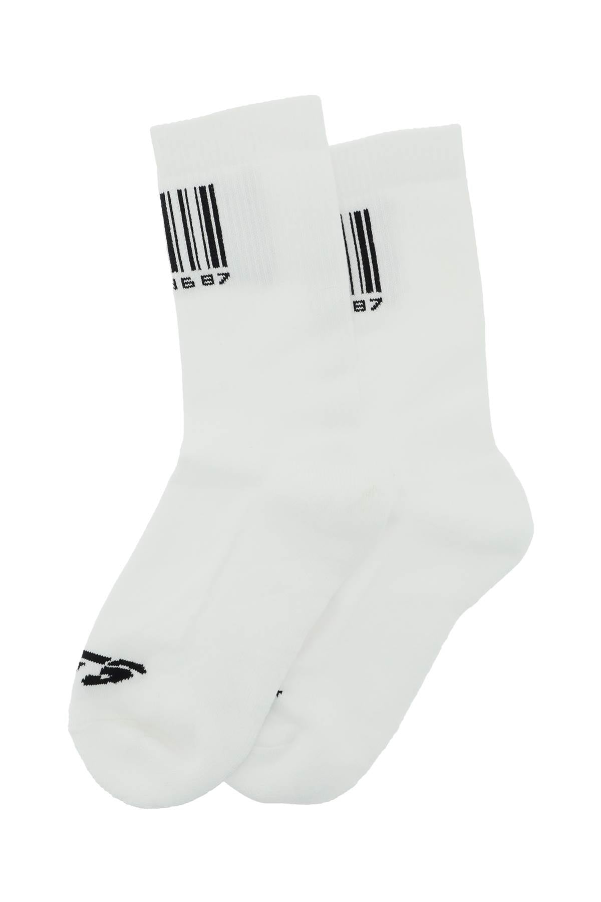 Vtmnts Barcode Socks   White