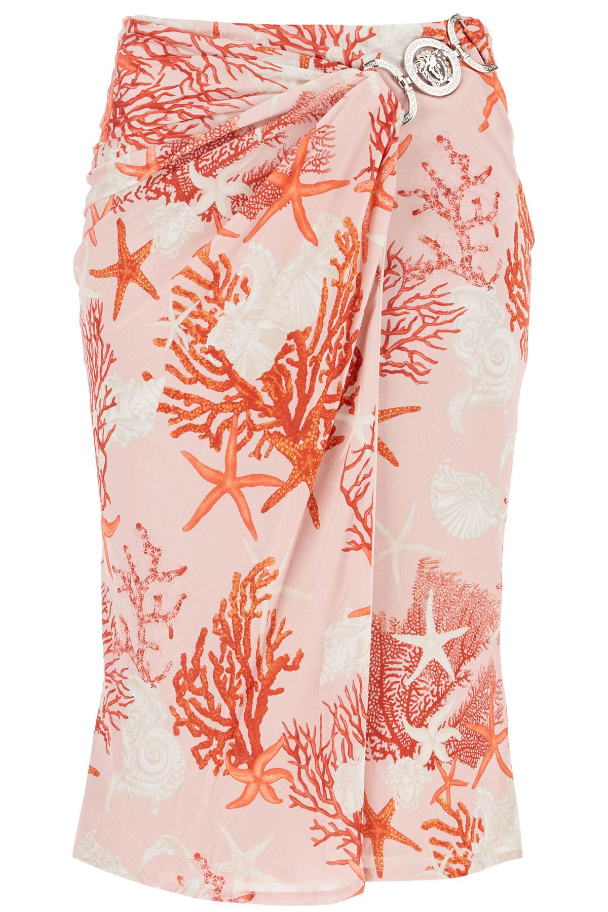 Versace "baroque Sea Jersey Skirt   Pink