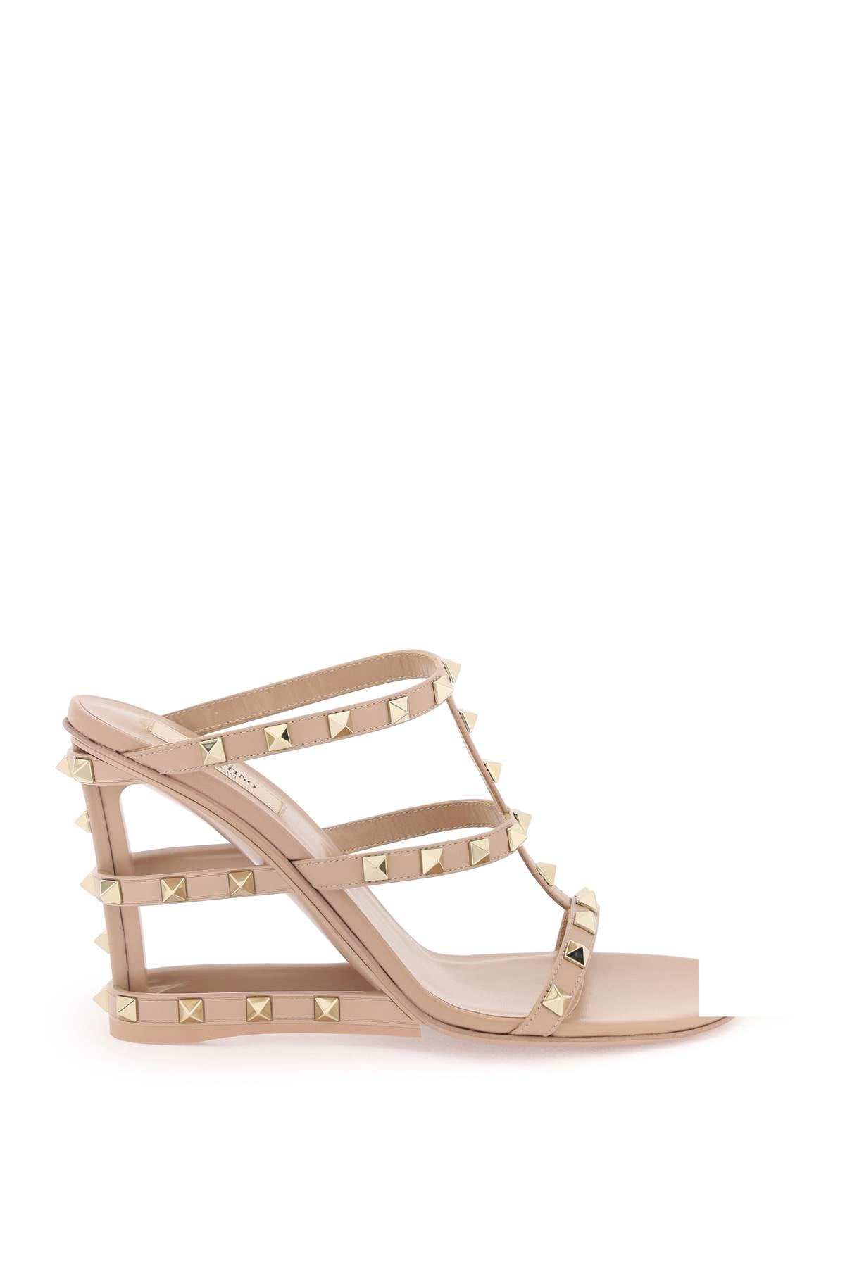 Valentino Garavani Cut Out Wedge Mules With