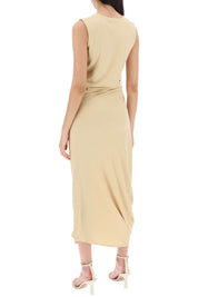 Lemaire Twisted Midi Dress   Beige