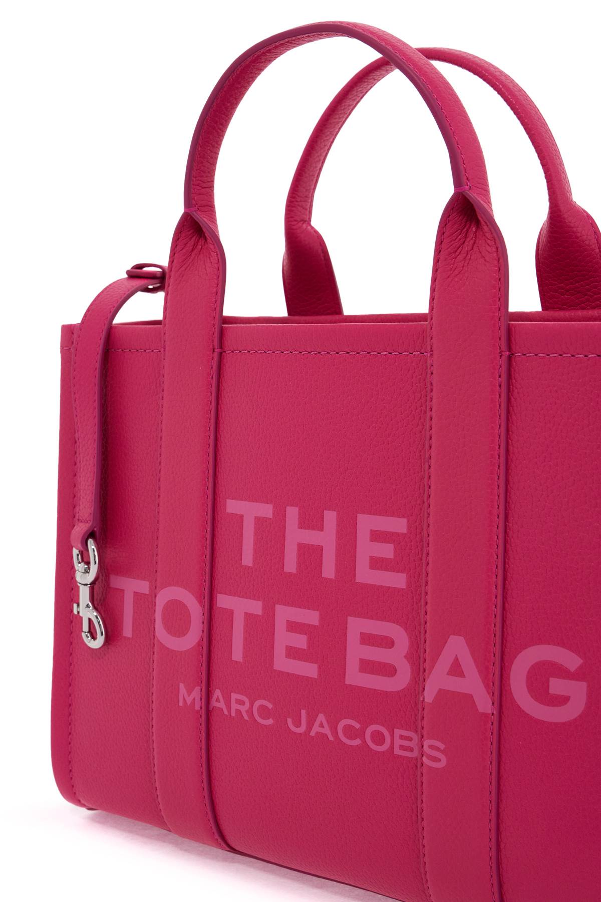 Marc Jacobs The Leather Medium Tote Bag   Fuchsia