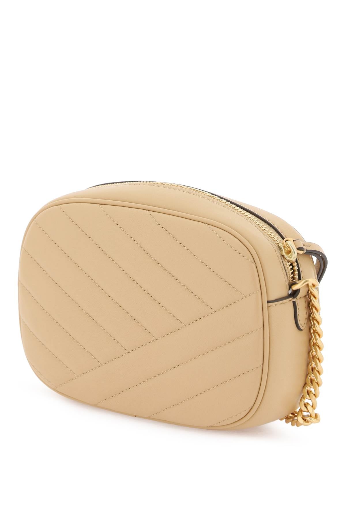 Tory Burch Chevron Small Kira Camera Bag   Beige