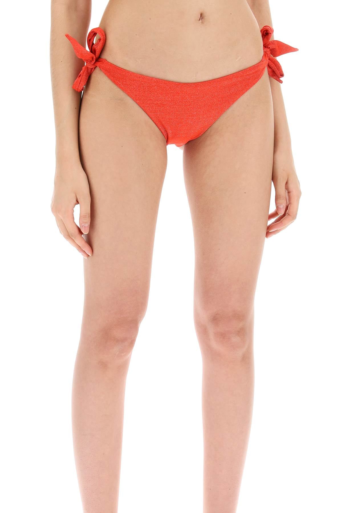 Max Mara Beachwear Replace With Double Quotebikini Slip In Jersey And Lure   Metallic