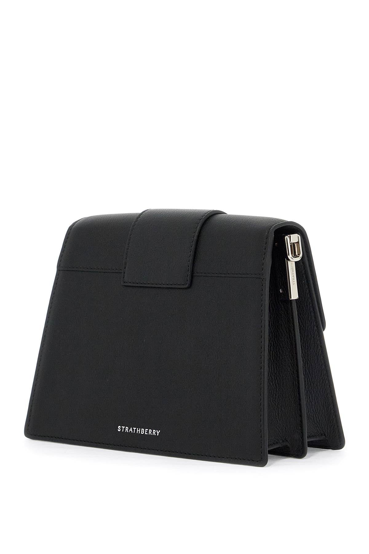 Strathberry Crescent Box Bag   Black