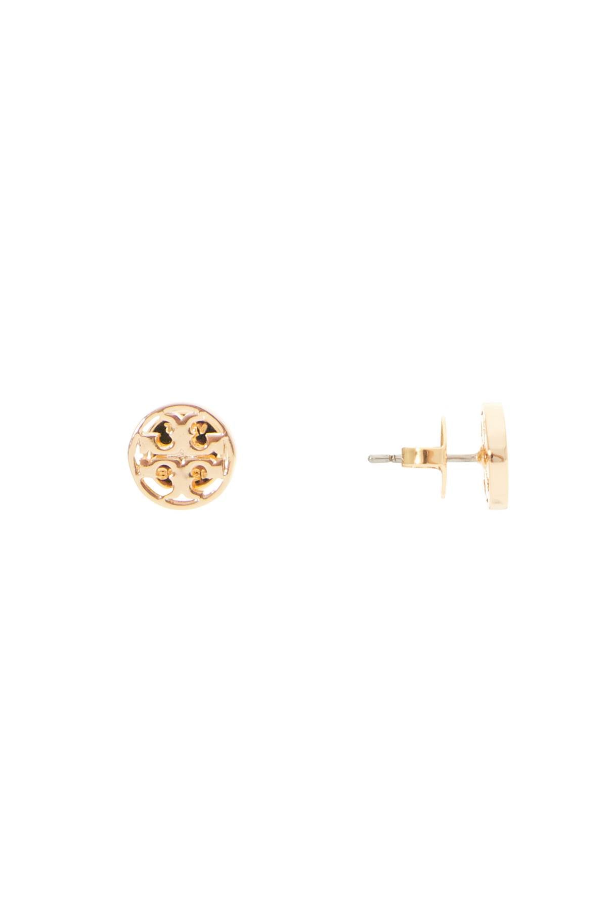 Tory Burch Miller Button Earrings In Italian Style   Gold