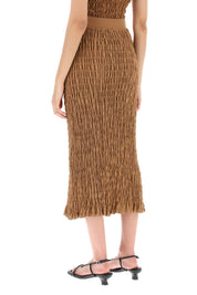 By Malene Birger 'Emla' Smocked Pencil Skirt   Brown