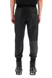 Dolce & Gabbana Patchwork Wool Joggers   Black